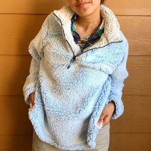 Sky blue teddy bear fleece